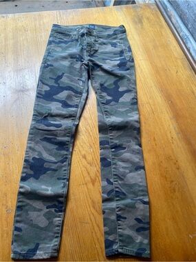 GAP Camo Skinny Jeans - Olive & Black Camouflage